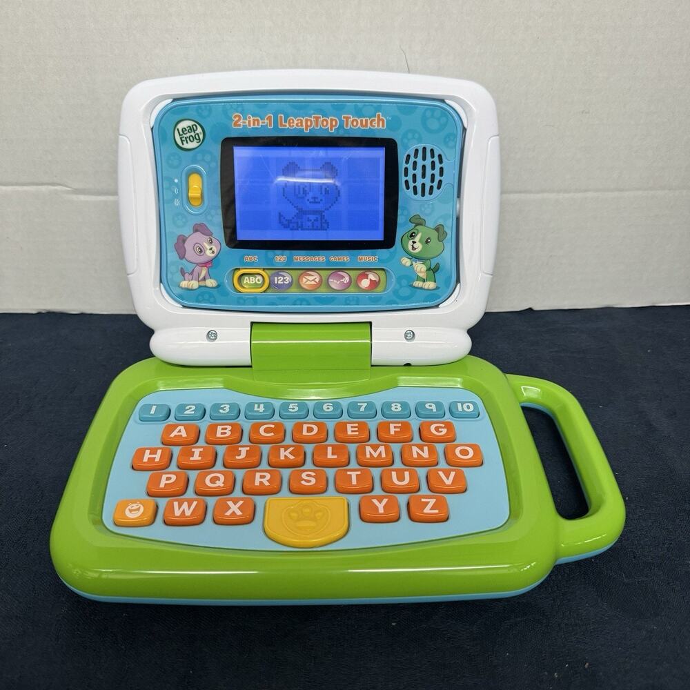 Leap Frog 2 in 1 LeapTop Touch Toy Laptop Tablet 6009 Ages 2-5 2017 Tested Works